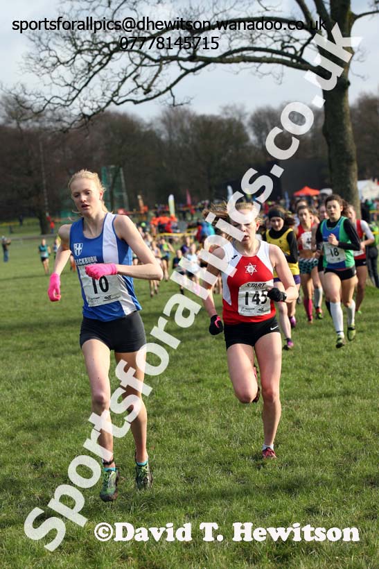 Womens under-17 Northern Cross Country Champs., Witton Park, Blackburn. Photo: David T. Hewitson/Sports for All Pics